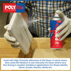 Polyfix Spray Activator (Aerosol Can): Versatile Adhesion Solution for MDF, Furniture, and More - 100ml