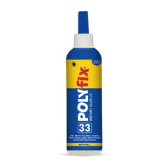 PolyFix 33 LV Adhesive (250 Gms) - Instant CA glue for tile surfaces, stone, granite, removes tile bends