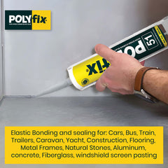 Polyfix 51: High Speed Curing Black Glue For Primerless Adhesion