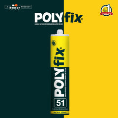 Polyfix 51: High Speed Curing Black Glue For Primerless Adhesion