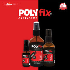 Polyfix Spray Activator (Glass Bottle): Fast Bonding with Instant Glue Activator Spray for pasting MDF, Wood, Marble, Stone, Acrylic, Metal, Plastics- 20ml