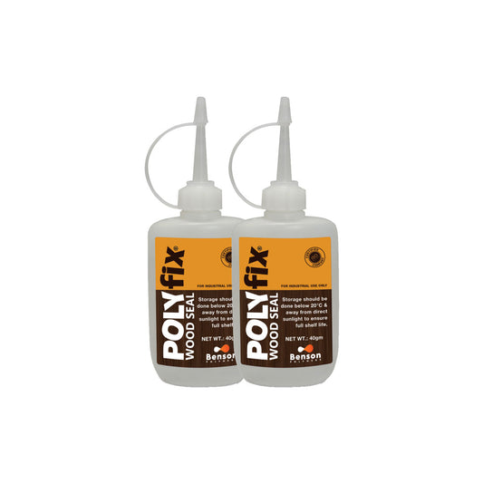 Polyfix Woodseal Clear Adhesive: Revive Your Wood Surfaces with Ease - 40g (Pack of 2)
