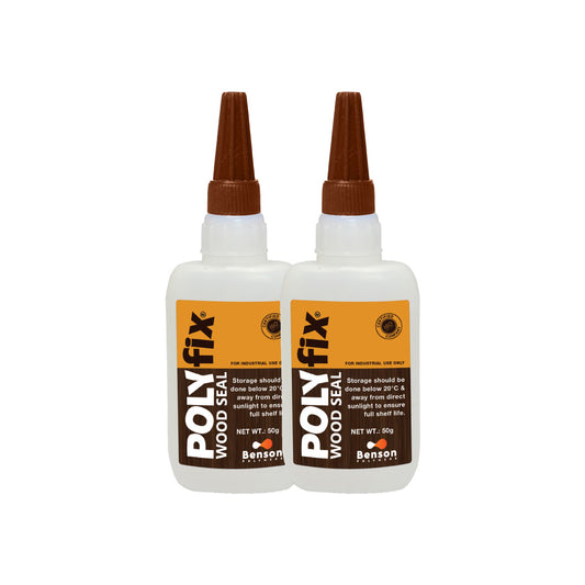 Polyfix Woodseal Clear Adhesive: Revive Your Wood Surfaces with Ease - 50g (Pack of 2)