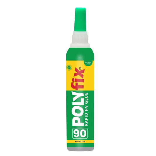 Polyfix Rapid HV Adhesive 125 g: Thick Instant Glue for MDF, furniture, PVC, WPC, Mica