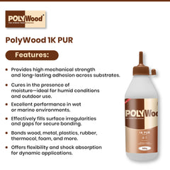 Moisture Curing Polywood 1K PUR Adhesive for Wood