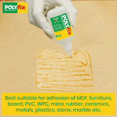 Polyfix Rapid HV Adhesive: Thick Instant Glue for MDF, Furniture, PVC, WPC, Mica- 50g (Pack of 3)