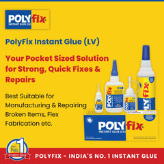 Polyfix General Purpose Fast Glue: Versatile Adhesive for Acrylic, Flex Bonding, Toys - 50g (Pack of 2)