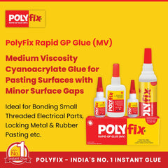 Polyfix General Purpose MV - 500 CPS: Ideal Adhesive for Cotton Fabric, Handicrafts, 3D PVC Panels, Edge Banding Tapes - 125g