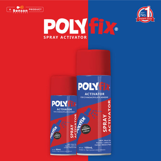 Polyfix Spray Activator (Aerosol Can): Versatile Adhesion Solution for MDF, Furniture, and More - 100ml