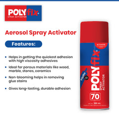 Polyfix Spray Activator (Aerosol Can): Versatile Adhesion Solution for MDF, Furniture, and More - 100ml
