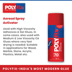 Polyfix Spray Activator (Aerosol Can): Versatile Adhesion Solution for MDF, Furniture, and More - 100ml