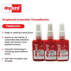 DropBond MS Threadlocker-A42: Reliable Anaerobic Threadlocker for Strong and Resilient Fastener Joints - 50ml