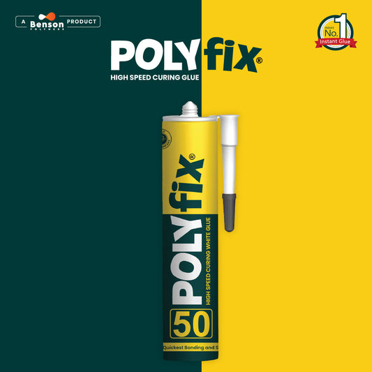 Polyfix 50: High-Speed Curing White Glue for Versatile Construction and Sealing Applications - 290ml