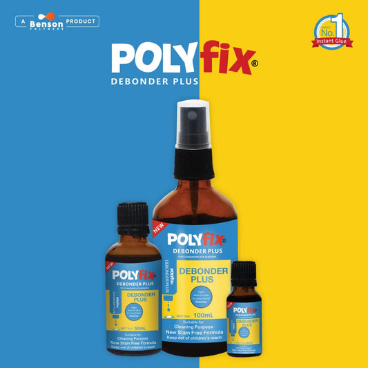 Polyfix Debonder Plus: Your Go-To Solution for Mistake Correction and Adhesive Removal - 100ml