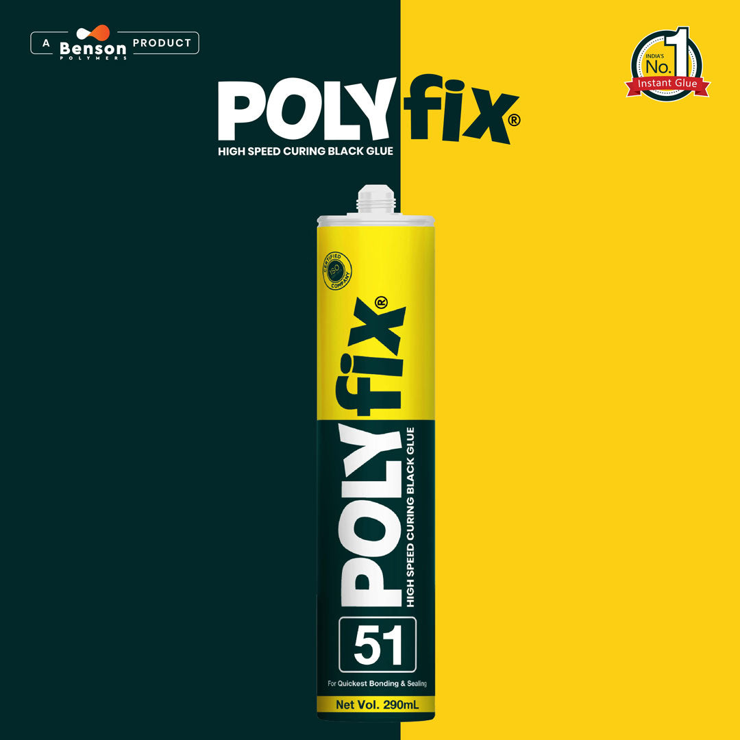 Polyfix 51: High Speed Curing Black Glue For Primerless Adhesion ...