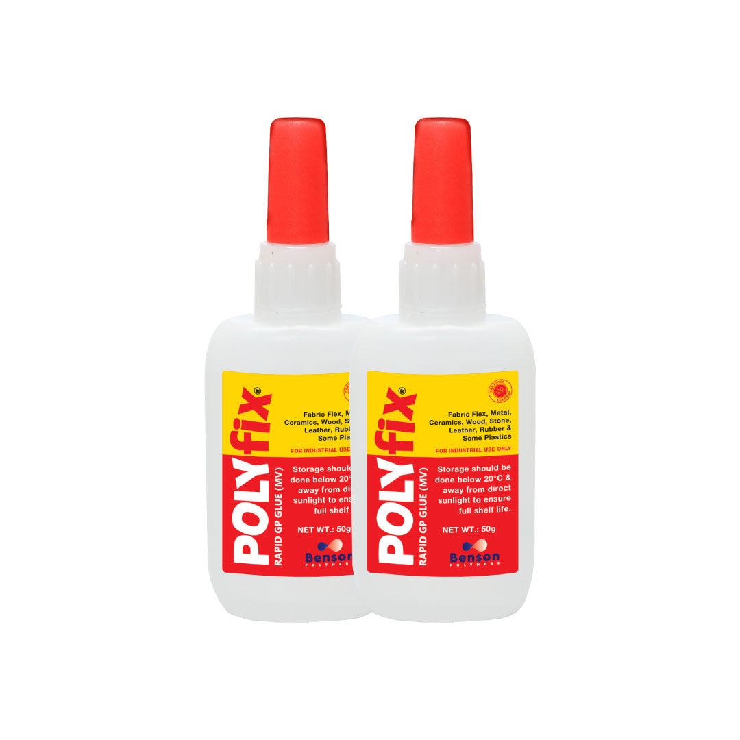 Polyfix General Purpose MV - 100 CPS: Versatile Adhesive for Locking Metal and plastic Fasteners - 50g (Pack of 2)