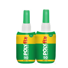 Polyfix Rapid HV Glue: Ideal for Adhering MDF, Furniture, PVC, WPC - 50g (Pack of 2)