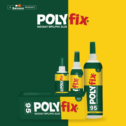 Polyfix WPC Gel Glue:  Adhesive for Modular Kitchen and Bathroom Vanity Applications - 250g