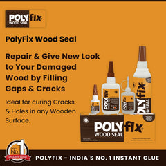 Polyfix Woodseal Clear Sealant: Revive Your Wood Surfaces with Ease - 40g (Pack of 2)