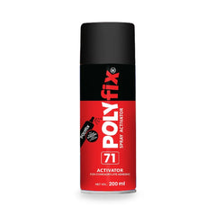 Polyfix Spray Activator (Aerosol Can without Gas) for instant drying of CA Adhesive on Wood, Marble, Leather, Stone, Acrylic, Plastic, Metal-200ml