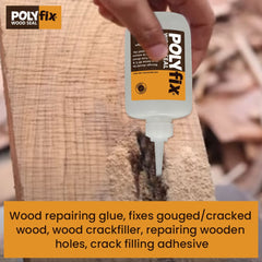 Polyfix Woodseal Clear Sealant: Revive Your Wood Surfaces with Ease - 40g (Pack of 2)